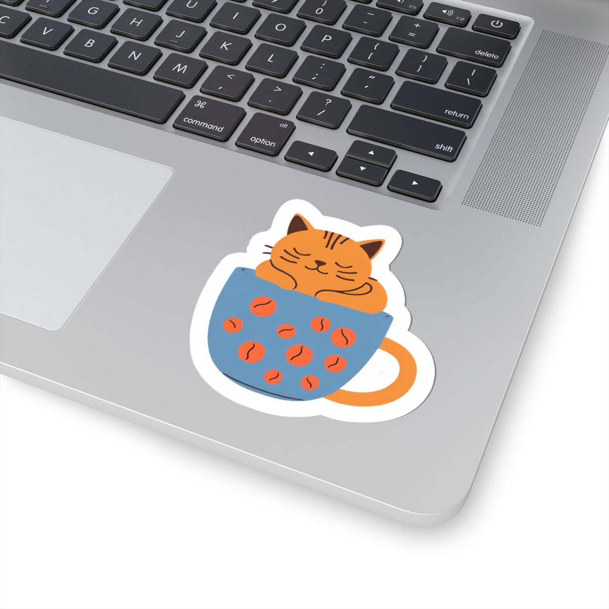 Cozy Cat Mug Kiss-Cut Sticker