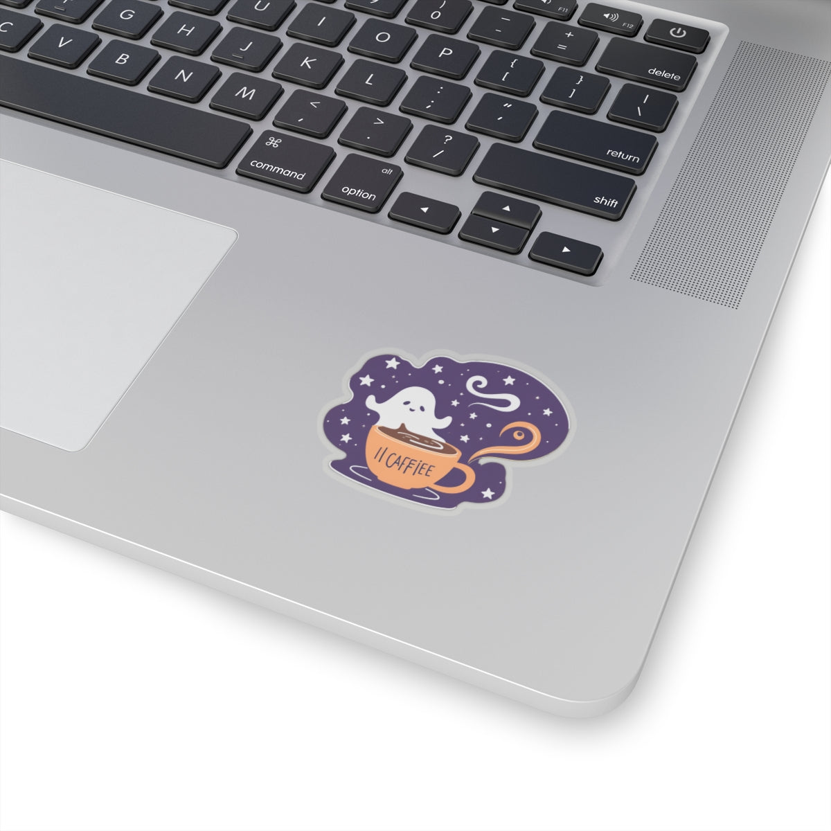 Ghost Coffee Kiss-Cut Sticker