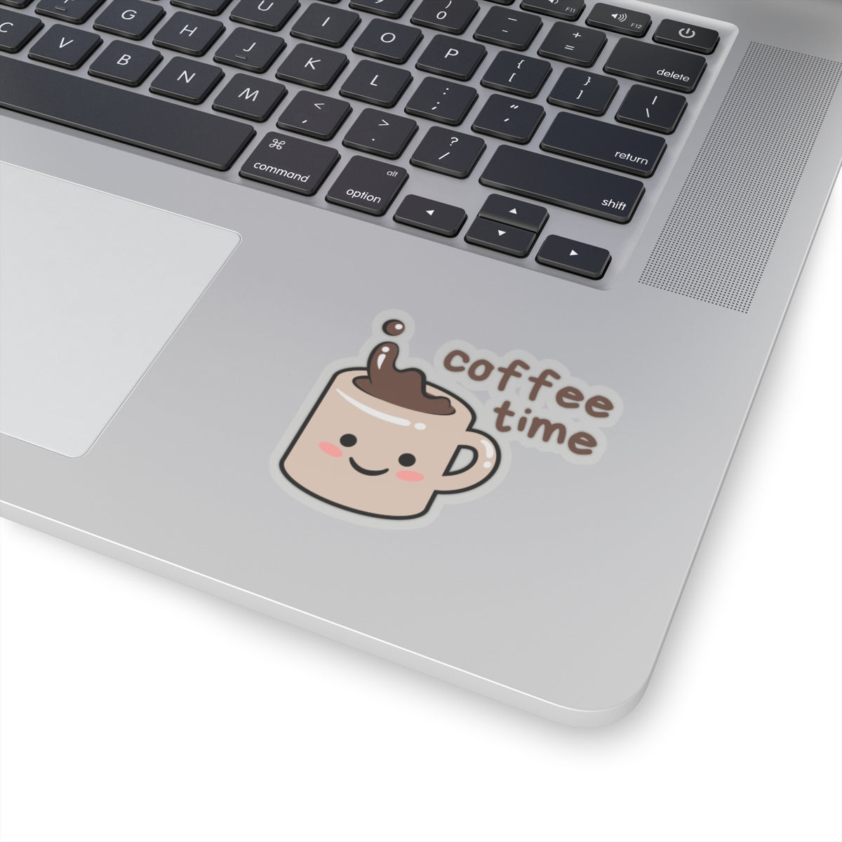 Cute Mug 'Coffee Time' Kiss-Cut Sticker