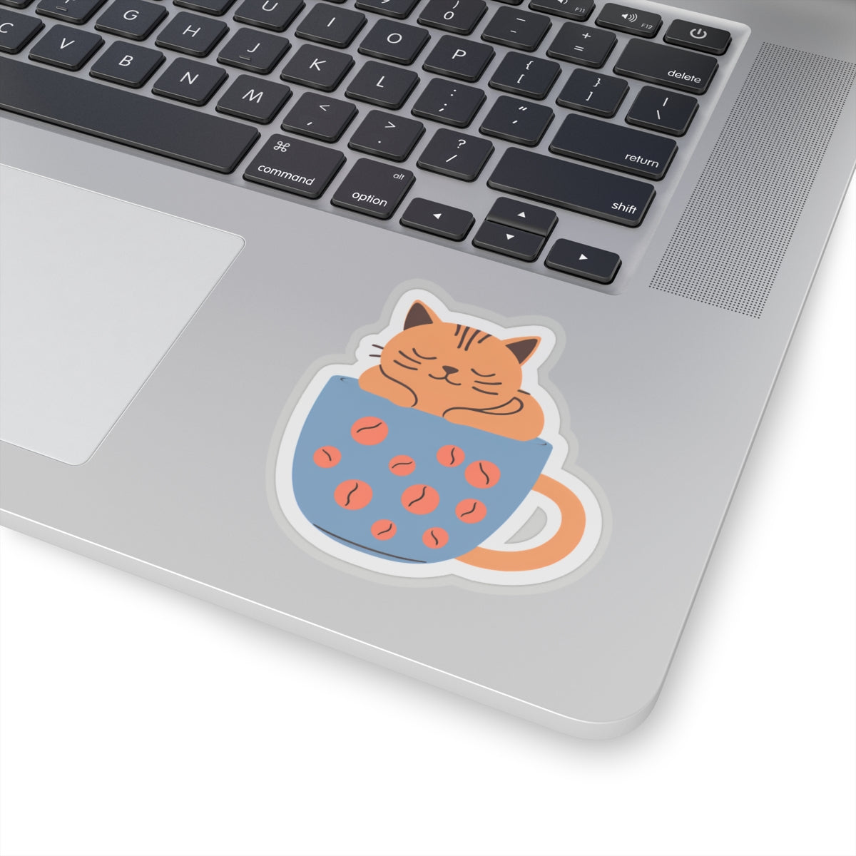 Cozy Cat Mug Kiss-Cut Sticker