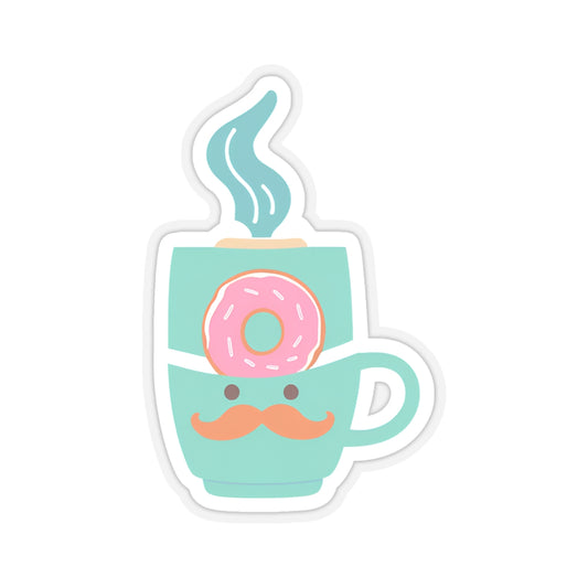 Mr Donut Kiss-Cut Stickers