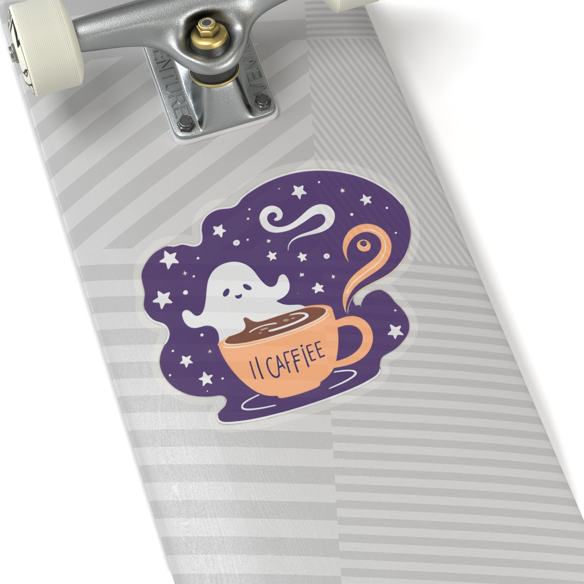 Ghost Coffee Kiss-Cut Sticker