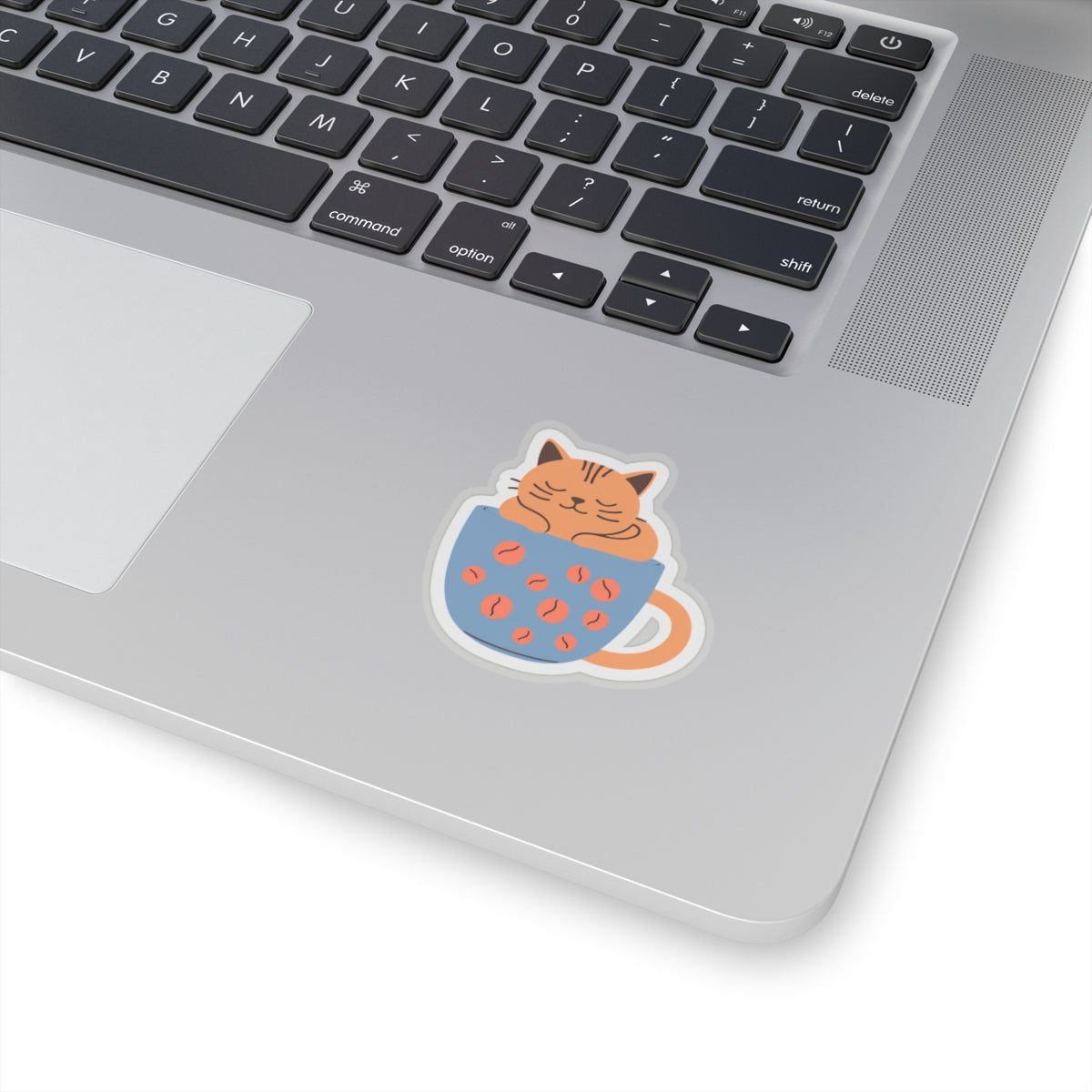 Cozy Cat Mug Kiss-Cut Sticker