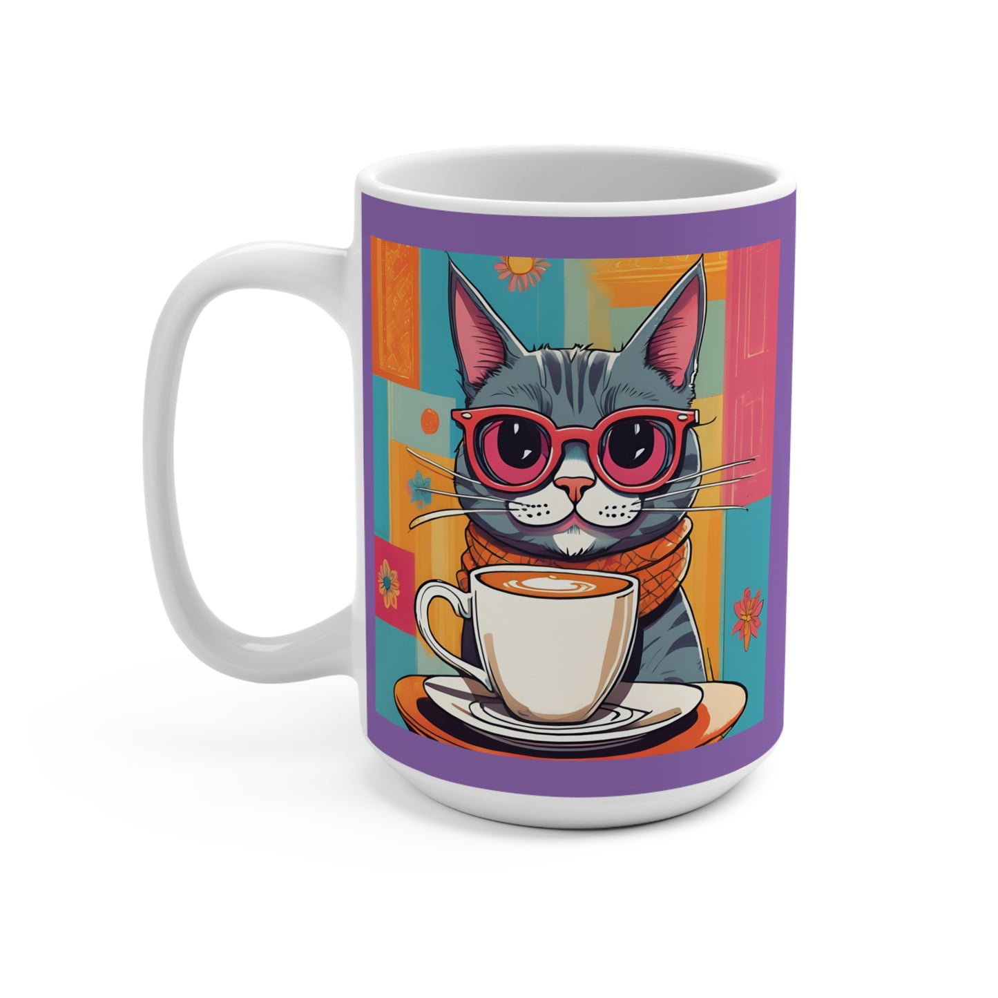 Taza con forma de gato