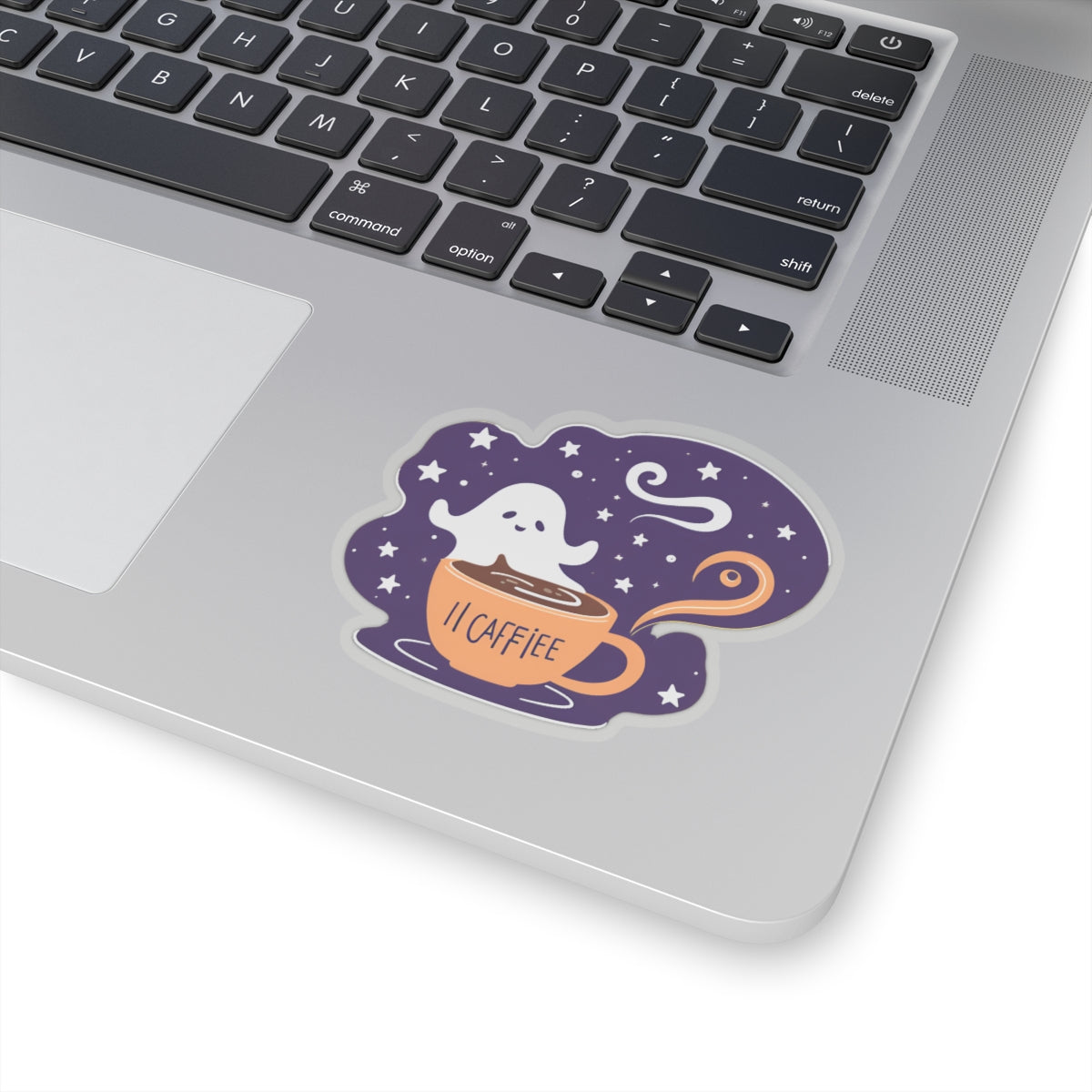 Ghost Coffee Kiss-Cut Sticker