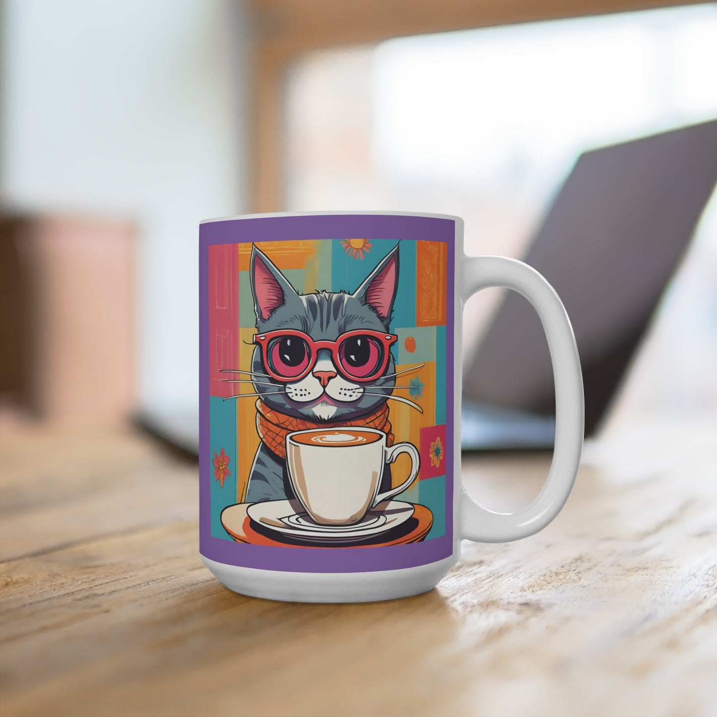 Taza con forma de gato