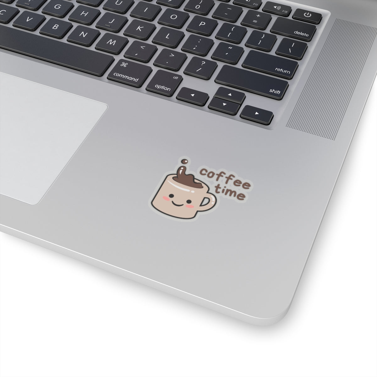 Cute Mug 'Coffee Time' Kiss-Cut Sticker