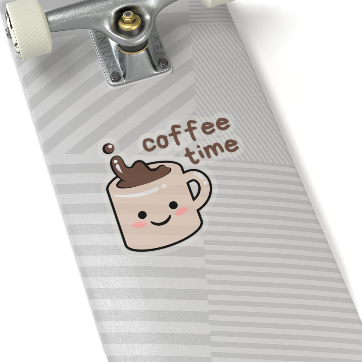 Cute Mug 'Coffee Time' Kiss-Cut Sticker