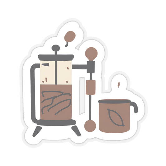 Coffee French Press Stickers