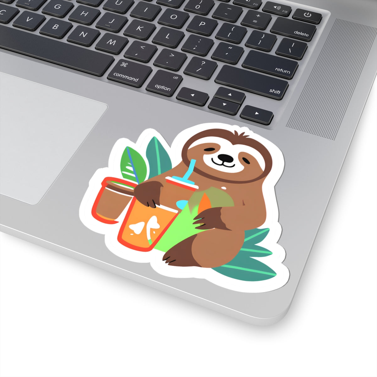 Cute Sloth Kiss-Cut Sticker