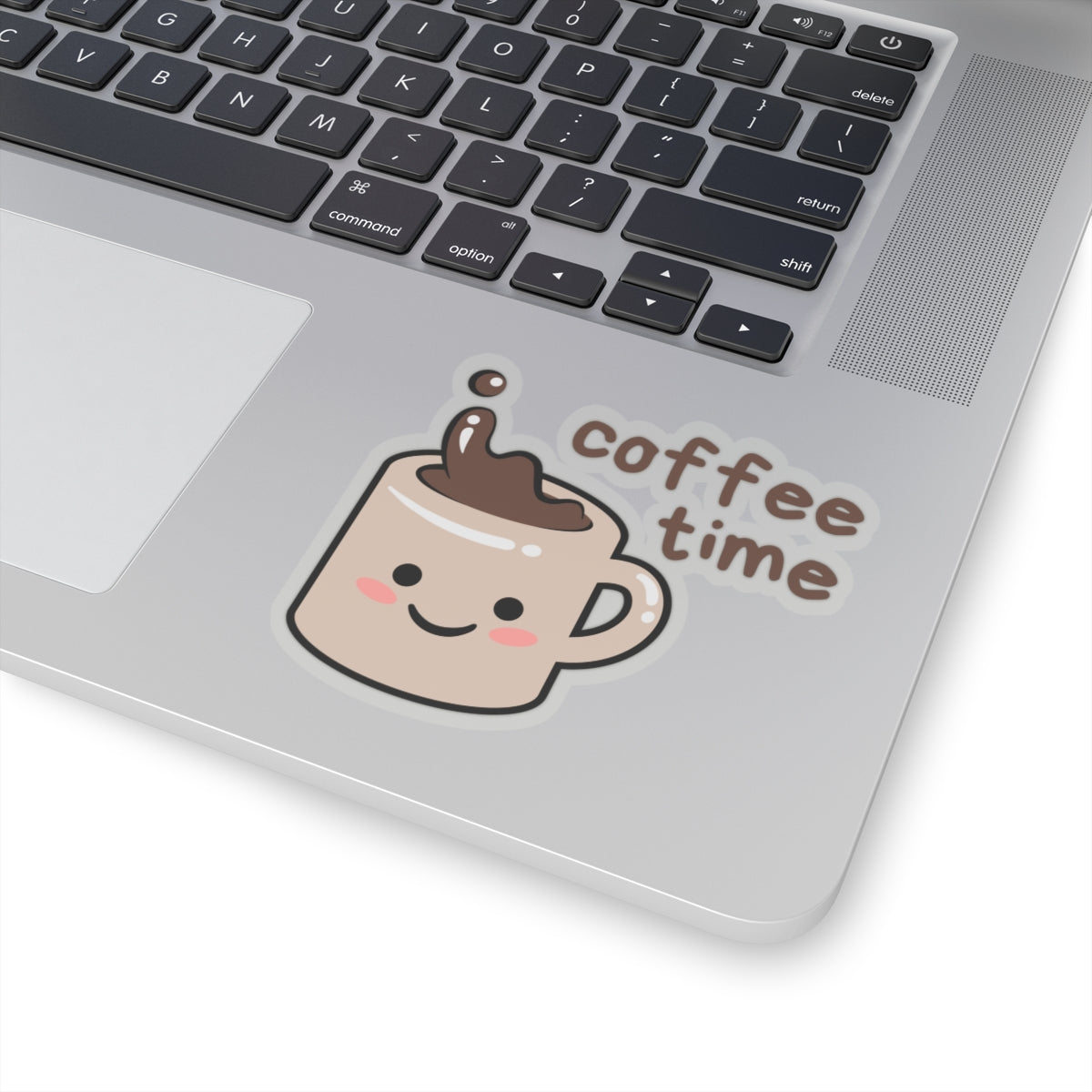 Cute Mug 'Coffee Time' Kiss-Cut Sticker