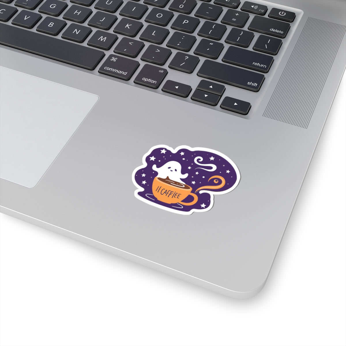 Ghost Coffee Kiss-Cut Sticker