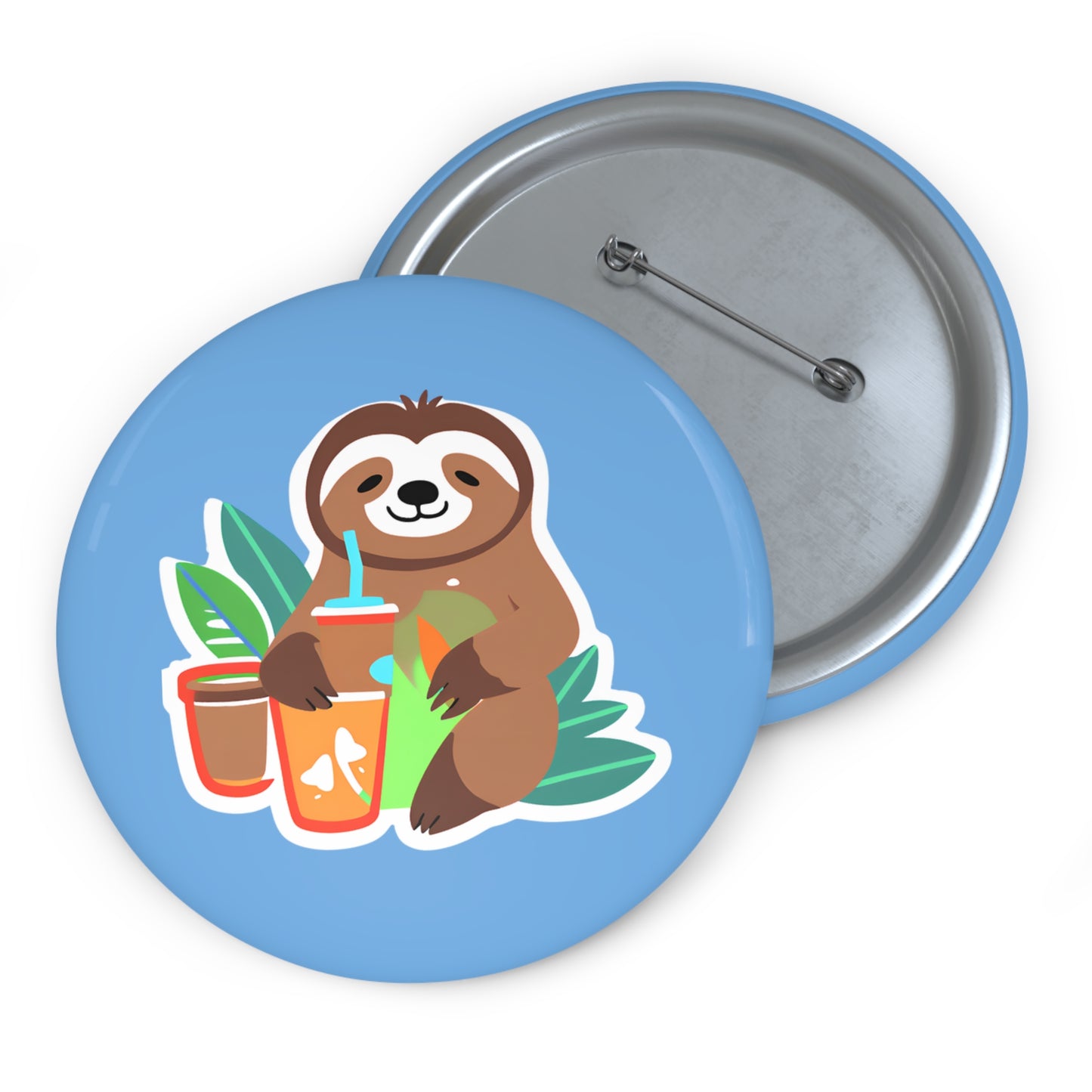 Custom Sloth Pin Buttons - Fun & Quirky Badges for Nature Lovers