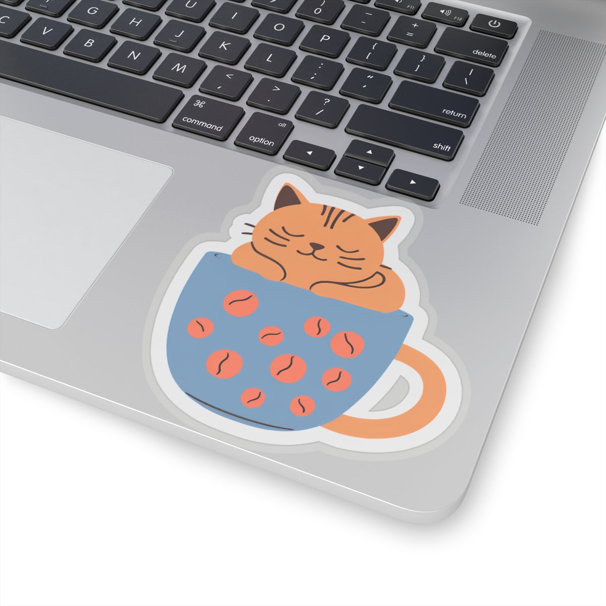 Cozy Cat Mug Kiss-Cut Sticker