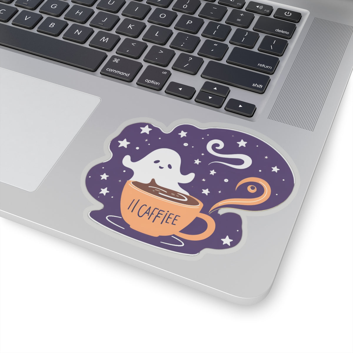 Ghost Coffee Kiss-Cut Sticker