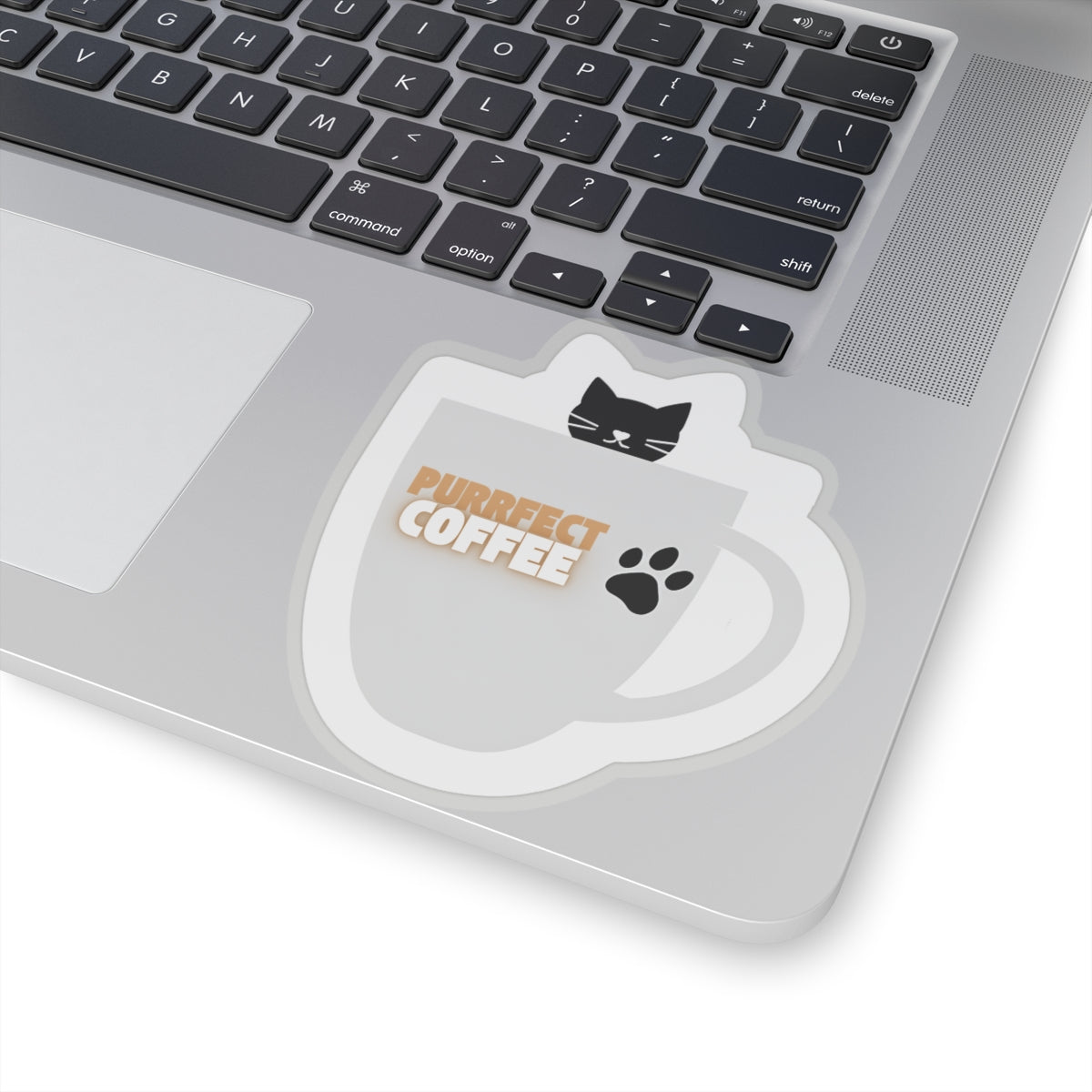 Purrfect Coffee Kiss-Cut Sticker