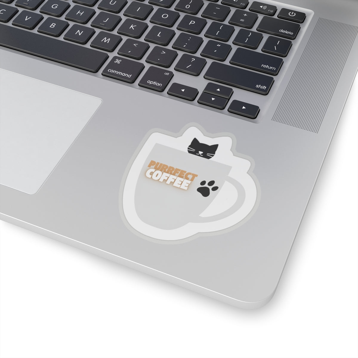 Purrfect Coffee Kiss-Cut Sticker