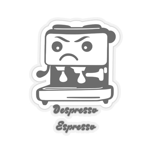 Funny Espresso Machine Kiss-Cut Sticker