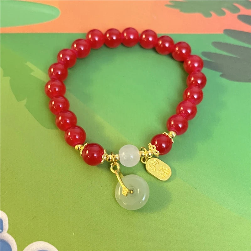 Dragon’s Fortune Bracelet: 2024 Red Lucky Rope – Chinese Zodiac Amulet for Women (Friendship & Luck)