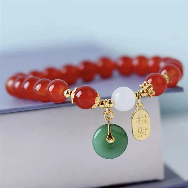 Dragon’s Fortune Bracelet: 2024 Red Lucky Rope – Chinese Zodiac Amulet for Women (Friendship & Luck)